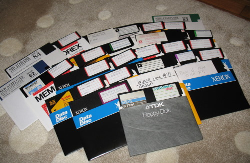 [a collection of floppy disks]